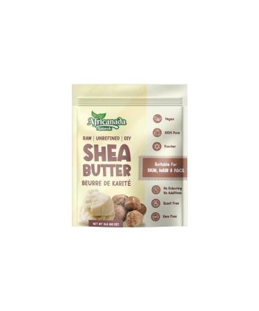 Africanada Naturals Raw Unrefined African Shea Butter | Bulk 5LB 80 oz| Butter | For DIY Face Body Hands | Natural | 100% Pure | Creamy | Organic from Africa | Resealable Bag | 5 LB