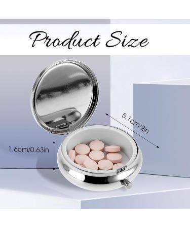 Sibba Metal Small Pill Organizer Box | Travel Tin for Vitamins & Supplements | Multifunctional Medicine Storage for Daily Use & Travel - Buy Online on GoSupps.com