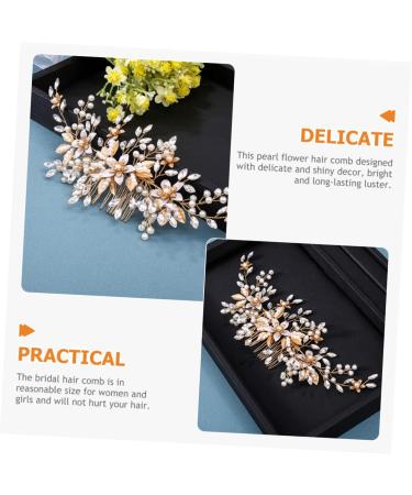Healeved Headgear Wedding Pearl Hair Comb Bridal Hair Decor Bride Headdress Wedding Headdress Wedding Hair Accessories for Brides Wedding Hair Comb Wedding Bridal Hair Comb Bride Hair Comb - Buy Online on GoSupps.com