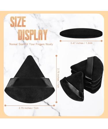 Suclain 48 Pcs Velour Triangle Powder Puff Set - Soft Makeup Puffs for Wet and Dry Application - Black - Buy Online on GoSupps.com
