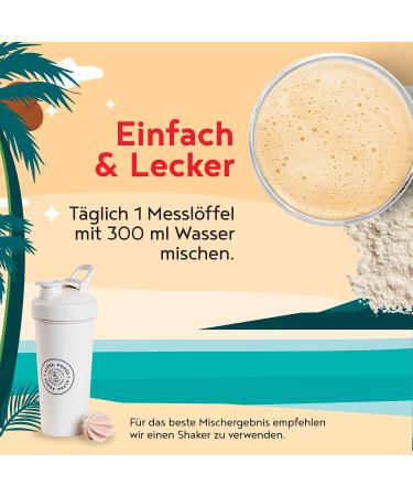 Vegan Muscle Protein Shake - Tropical | 18g Vegan Protein Powder with BCAA & Creatine | 600g International Shipping - Buy Online on GoSupps.com