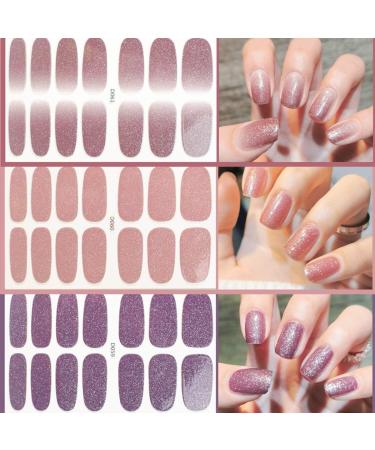 Mother's Day Gifts: 8 Sheets Elegant Nail Polish Stickers & 3 Nail Files - Nail Art Decals Strips Manicure Kits for Women and Girls (Pure Colors) - Buy Online on GoSupps.com