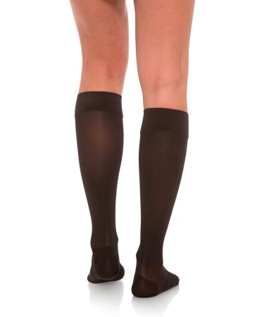 JOMI Compression Knee High Stockings 20-30mmHg Sheer Closed Toe - X-Large Black - Buy Online on GoSupps.com