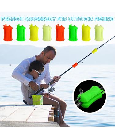 PIZSIET 8-Piece Fishing Rod Holder Set - Protective Rubber Fastening Reusable Fishing Tool (Mixed Colors) - Ideal for International Shipping - Buy Online on GoSupps.com