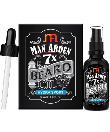 7X Beard Oil 30ml (Hydra Sport) - 7 Premium Oils for Beard Growth & Nourishment