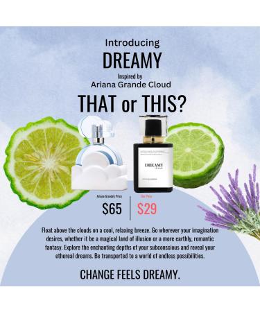 DREAMY | Inspired by ARNA GRNDE CLOUD | Pheromone Perfume for Women | Extrait De Parfum | Long Lasting Dupe Clone Essential Oils Fragrance | Perfume De Mujer | (50 ml / 1.7 Fl Oz) 1.7 Fl Oz (Pack of 1) - Buy Online on GoSupps.com