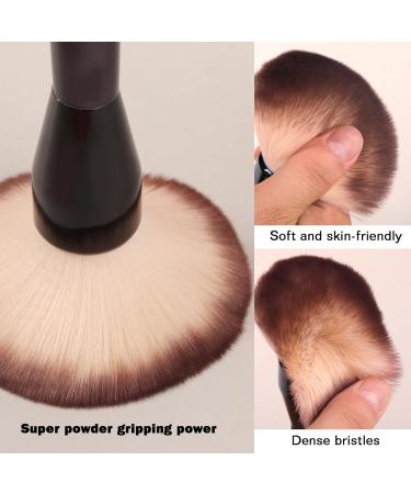 Banidy Large Makeup Foundation Brush - Flawless Powder & Bronzer Brush for Blending & Buffing - Perfect for Loose Powder & Liquid Foundation (Black - Buy Online on GoSupps.com