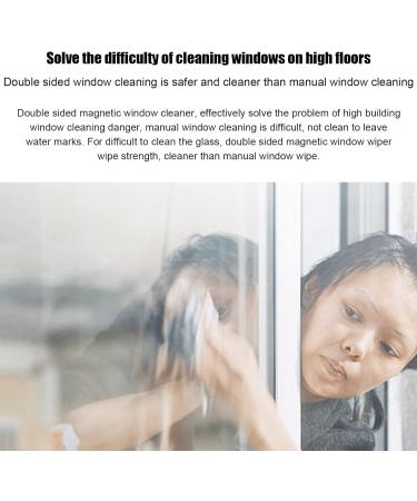 Double Sided Magnetic Window Cleaner Glass Wiper Scraper for Efficient Cleaning on Both Sides Suitable for Home and Office Use - Buy Online on GoSupps.com
