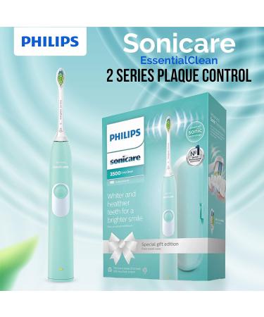 PHILIPS Sonicare EssentialClean Electric Toothbrush with DiamondClean Head & Travel Case - Mint - Buy Online on GoSupps.com