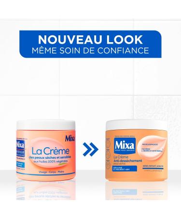 MIXA - La Cr me Anti-Dess chement Multi-Usages - Hydratation 48H & Apaisement - Huiles 100% V g tales (Karit Amande Douce Soja) - Peaux S ches et Sensibles - 400ml - Buy Online on GoSupps.com