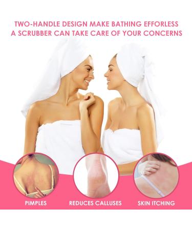 Sibba 2 Pairs Exfoliating Gloves for Body Scrubbing and Tan Removal - Red Exfoliating Mitt for Shower Bath - Effective for Dead Skin and Keratosis Pilaris - Buy Online on GoSupps.com