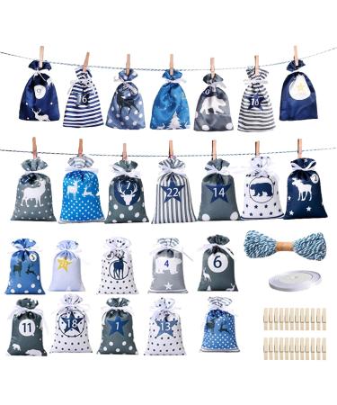 5 Pcs Calendar Pouch - Cute Advent Calendar Gift Drawstring Bag Hanging Satin Bags with Drawstring Gift Wrap Gift Bag Set Reusable for Wall Home Holiday Decor Gyouza 5 Pcs 10*14cm - Buy Online on GoSupps.com