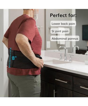 BraceAbility Obesity Belt - Plus Size Stomach Support Girdle for Men & Women | XX-Large Tummy Fat Lifter & Pendulous Abdominal Support - Buy Online on GoSupps.com