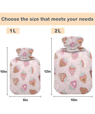 Naanle Sweet Echedberry Warm Water Bottle with Cover - 1L Heat & Cold Therapy Ideal for Bed Hand Foot Pain Relief - Buy Online on GoSupps.com