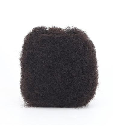 TOWAWM Afro Kinky Bulk Human Hair Natural Black #1b 30 g Kinky Bulk Afro Hair Ideal for the production or of permanent dreadlocks Twists and Braids (1b 20.3 cm) 20 cm (8 inches) 1b