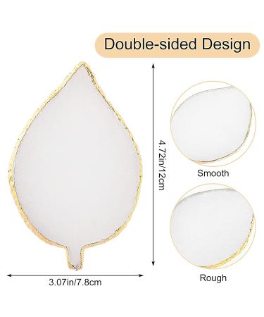 Buy WLLHYF Leaf Shape Resin Nail Art Palette - Perfect for Nail Gel Polish Mixing & DIY Nail Decoration Tools - Buy Online on GoSupps.com