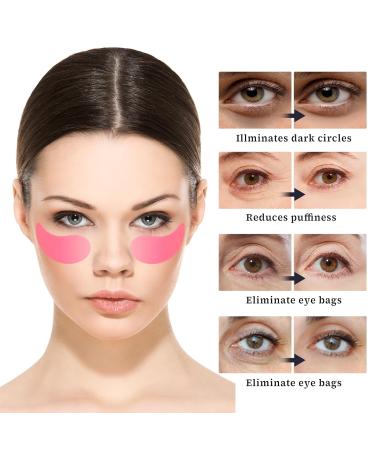 5 Pairs Reusable Silicone Under Eye Patches - Reduce Dark Circles Puffiness & Wrinkles | Colorful Overnight Eye Masks - Buy Online on GoSupps.com