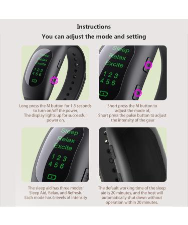Sleep Aid Wristband Watch Device Microcurrent Holding Sleep Aid Instrument Sleep Aid Device Anxiety Insomnia Relief Items for Improve Sleep Fast Asleep Blue - Buy Online on GoSupps.com
