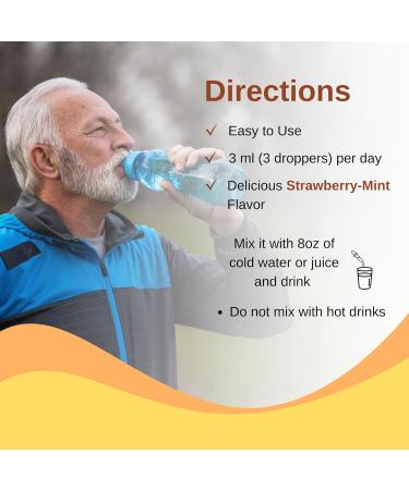 Vitaminally Liposomal Men's 50+ Liquid Multivitamin Drops | Non-GMO | Sugar Free | Gluten Free | 30 Day Supply | 3 FL Oz | Supports Brain Health Immunity and Energy Production - Buy Online on GoSupps.com