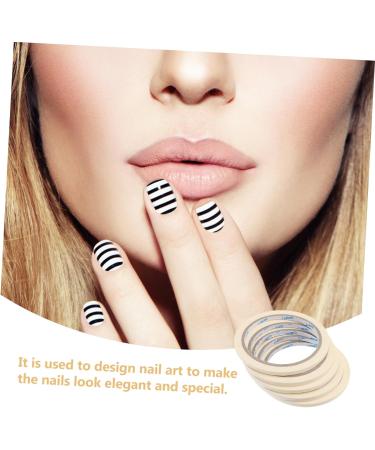 Healeved 15 Pcs Professional Masking Tape Line Nail Art Nail Tool Nail Tips Tape Nail Glue Tape Fingernail Art Tape Fingernail Tip Tape Nail Tape DIY Nail Sticker Major Decorate As Shownx3pcs mediumx3pcs - Buy Online on GoSupps.com