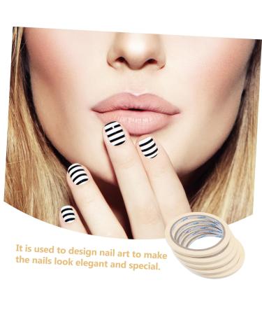 SOESFOUFU 5pcs Professional Masking Tape Line Nail Fingernail Art Tape Nail Line Tape Nail Striping Tape Nail Tool Nail Tape Nail Tips Tape Nail Glue Tape Decorate Pattern - Buy Online on GoSupps.com