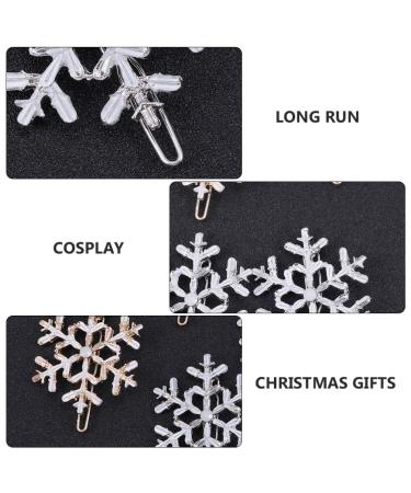 Frcolor 8pcs Christmas Snowflake Hair Clips | Stylish Hair Jewelry & Headgear for Women | Perfect Holiday Gift - Buy Online on GoSupps.com