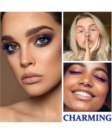 3PCS White Purple Blue Mascara Set Colored Mascara Waterproof Long Lasting Volumizing Thick Lengthening Curling Defining Charming Mascara Makeup Gift for Women Girls - Buy Online on GoSupps.com