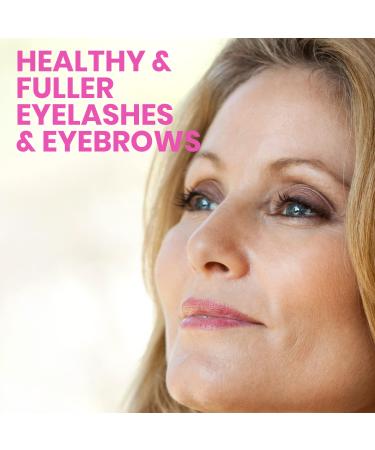 Advanced Eyelash & Brow Growth Serum - 6 month Supply for Length, Volume & Thickness | Biotin, Peptides, Keratin | Promotes Lush, Healthy & Thick Lashes - Buy Online on GoSupps.com