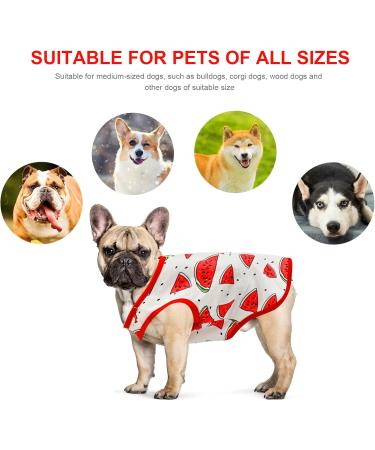Buy 2 Piece Cotton Dog T-Shirts | Breathable & Lightweight Summer Vests for Small Dogs | Cute Fruit Prints for Chihuahuas & Puppies - Buy Online on GoSupps.com