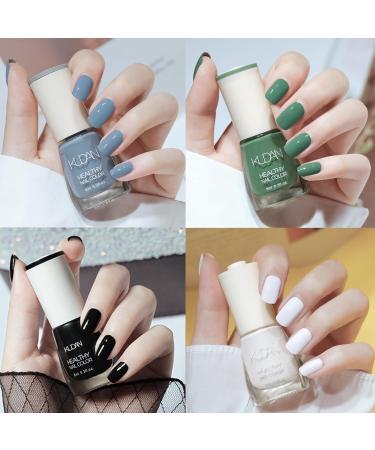 6PCS Nail Polish Set Nail Varnish - Quick Dry & Long Lasting Nude Pink Nail Varnish - Non-Toxic Water Based Holographic Nail Polish - No Need UV Nail Paint for DIY Nail Art Manicure at Home 8ML(Blue) - Buy Online on GoSupps.com