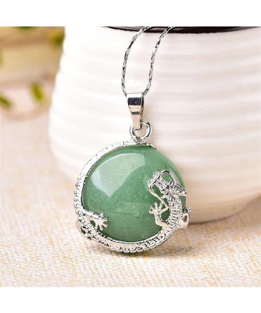1PC Natural Crystal Amethyst Rose Quartz Dragon Pendant Jewelry Quartz Jewelry Couple Ornament Reiki Stone ERTEYIN (Color : Aventurine) - Buy Online on GoSupps.com
