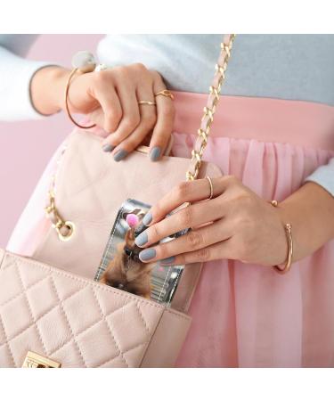 Travel Lipstick Organizer Case - Portable Makeup Bag with Mirror | Autumn Brown Dog Ball H024y2bamn - Shop Internationally - Buy Online on GoSupps.com