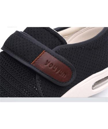 Adjustable Mens Diabetic Slippers | Wide Indoor Outdoor Sandals | Non-Slip | Large Size | for Elderly Swollen Feet Plantar Fasciitis | Grey 26cm - Buy Online on GoSupps.com