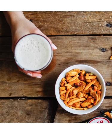 BEER NUTS Original Bar Mix - Crunchy Party Pretzels, Cheese Sticks, Sesame Sticks, Corn Nuts & Glazed Peanuts - 20oz Resealable Bag - Snack Chips Alternative - Buy Online on GoSupps.com