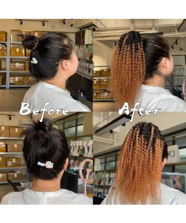 Ponytail Extension Afro Puff Drawstring Ponytail Extension 14-22 Afro Kinky Curly Human Hair Pony Tail for Black Women #1B/30 Remy Hair Drawstring Ponytail Hair Pieces Ponytail Hairpiece for Women ( 14inches - Buy Online on GoSupps.com