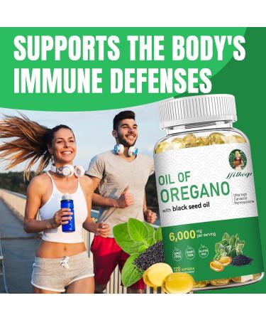 IFITKEEP Oil of Oregano Softgels Balanced Oregano Oil w/Black Seed Oil Retains High Concentrated Carvacrol & Thymoquinone Non-GMO Gluten Free 120 Count (1) - Buy Online on GoSupps.com