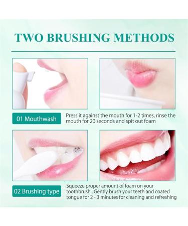 Probiotics Bright Whitening Teeth Mousse | 2024 Herbal Oral Repair Treatment | Deep Stain Removal Foam (2PCs) - Buy Online on GoSupps.com