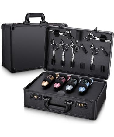 Shop Noverlife Large Barber Carrying Case w/Code Lock | Ultimate Hairdresser Toolbox Organizer for Stylists & Groomers - Portable Travel Suitcase - Buy Online on GoSupps.com