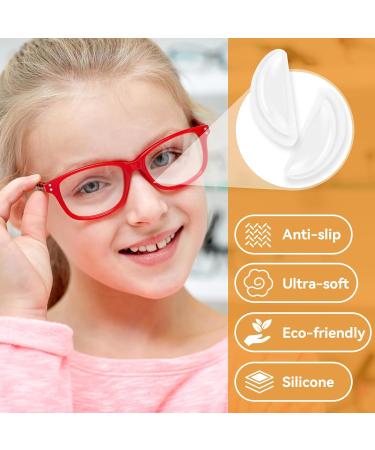 30 Pairs Silicone Nose Pads for Glasses - D-Shaped Self-Adhesive Anti-Slip Cushions for Comfort & Support - Transparent Pads for Full Frame Glasses & Sunglasses - Buy Online on GoSupps.com