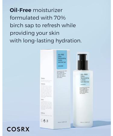 COSRX Daily Acne Facial Moisturizer with Birch Sap, 3.38 fl.oz Hydrating moisturizer for all skin types, Korean skincare, Paraben free - Buy Online on GoSupps.com