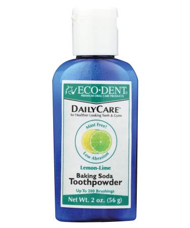Eco-Dent Daily Care Baking Soda Toothpowder  Lemon-Lime 2 oz