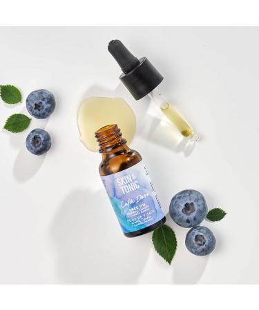SKIN & TONIC Calm Down Face Oil Centella Asiatica Leaf Extract Blueberry and Camellia Oils For Sensitive Renewed and Calm Skin 20ml - Buy Online on GoSupps.com