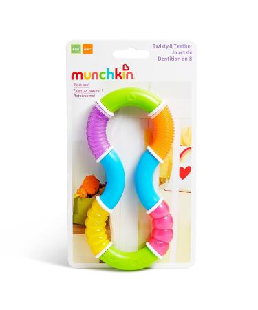 Munchkin Twisty Figure 8 Baby Teether Toy - BPA Free (6+ Months) - Buy Online on GoSupps.com