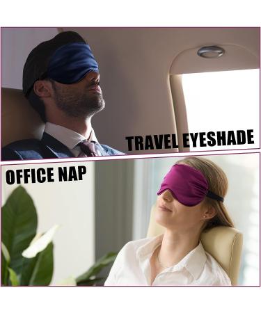 12-Piece Silk Sleep Mask Set | Adjustable Strap, Soft & Elastic Eye Cover for Women, Men, Kids | Satin Blindfold for Sleeping, Travel | Eye Shades - Buy Online on GoSupps.com