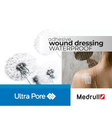 Medrull Waterproof Wound Pavement - Sterile Transparent Protection for Cuts & Scratches | Ideal for Showering & Sports | 75 Pieces (9x10 cm) - Buy Online on GoSupps.com