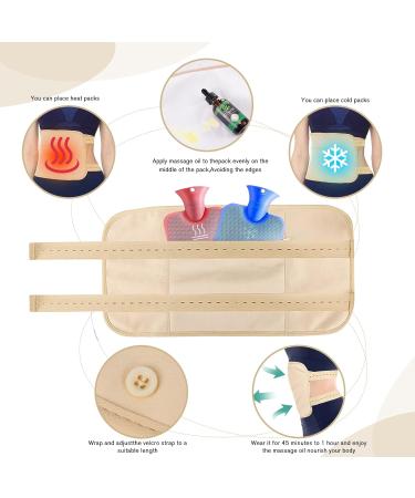 4 Pack Castor Oil Pack for Chest Neck and Liver Organic Cotton Flannel Castor Oil Pack Wrap Kit Reusable Compress Castor Oil Wrap for Liver Detox Thyroid Anti Oil Leak (Khaki) - Buy Online on GoSupps.com