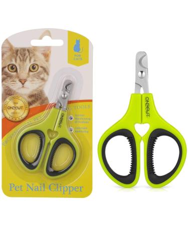 OneCut nail clippers for pets updated version cats and kittens claw nail clippers for trimming professional pet nail clippers ideal cats puppies kittens small dogs green - Buy Online on GoSupps.com