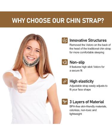 Anti Snoring Chin Strap - Adjustable & Breathable for Women - Leopard Print Head Strap - Stop Snoring Devices by Ambreview - Buy Online on GoSupps.com