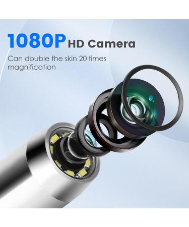 Kosimai Visual Black Head Remover for Face Tool with Camera HD Camera 20 times magnification 1080P Suitable for Women and Men Pore Cleaner (Silver) - Buy Online on GoSupps.com