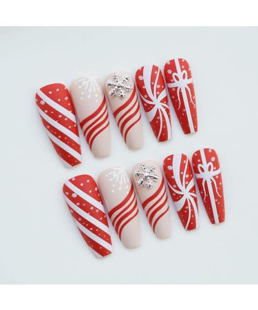 Long Press on Nails Halloween Press on Long Nails with Spider Pattern False Nails for Halloween Full Nails Fake Long Fingernails Various Sizes for Ball Wedding Home Christmas gift - Buy Online on GoSupps.com